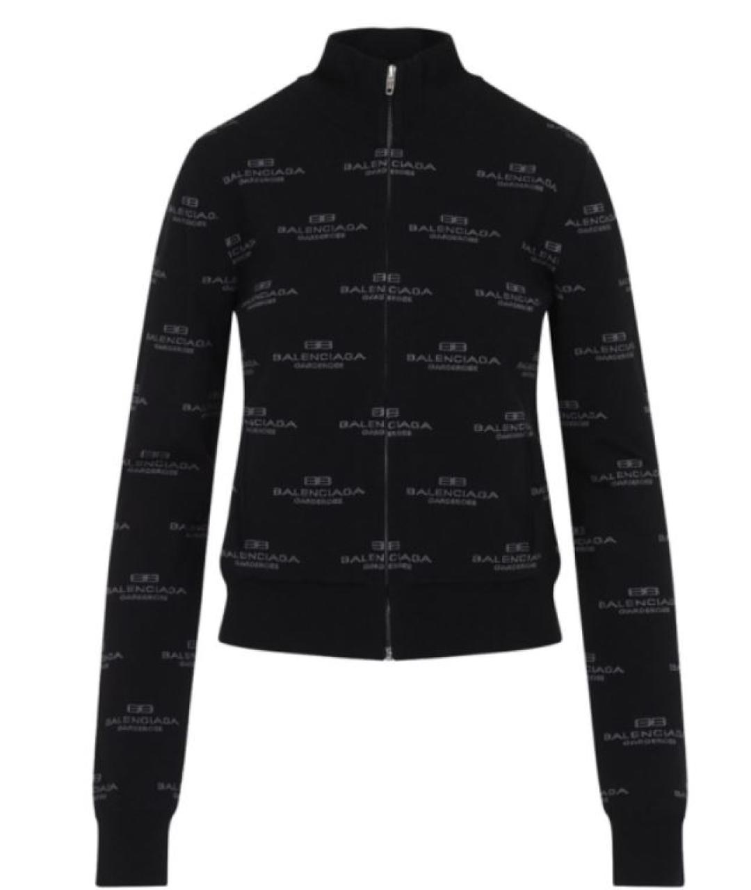 BALENCIAGA Черный шерстяной кардиган, фото 1