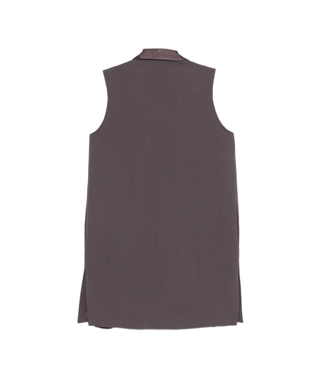 ANTONELLI FIRENZE Фиолетовый ацетатный жилет, фото 3