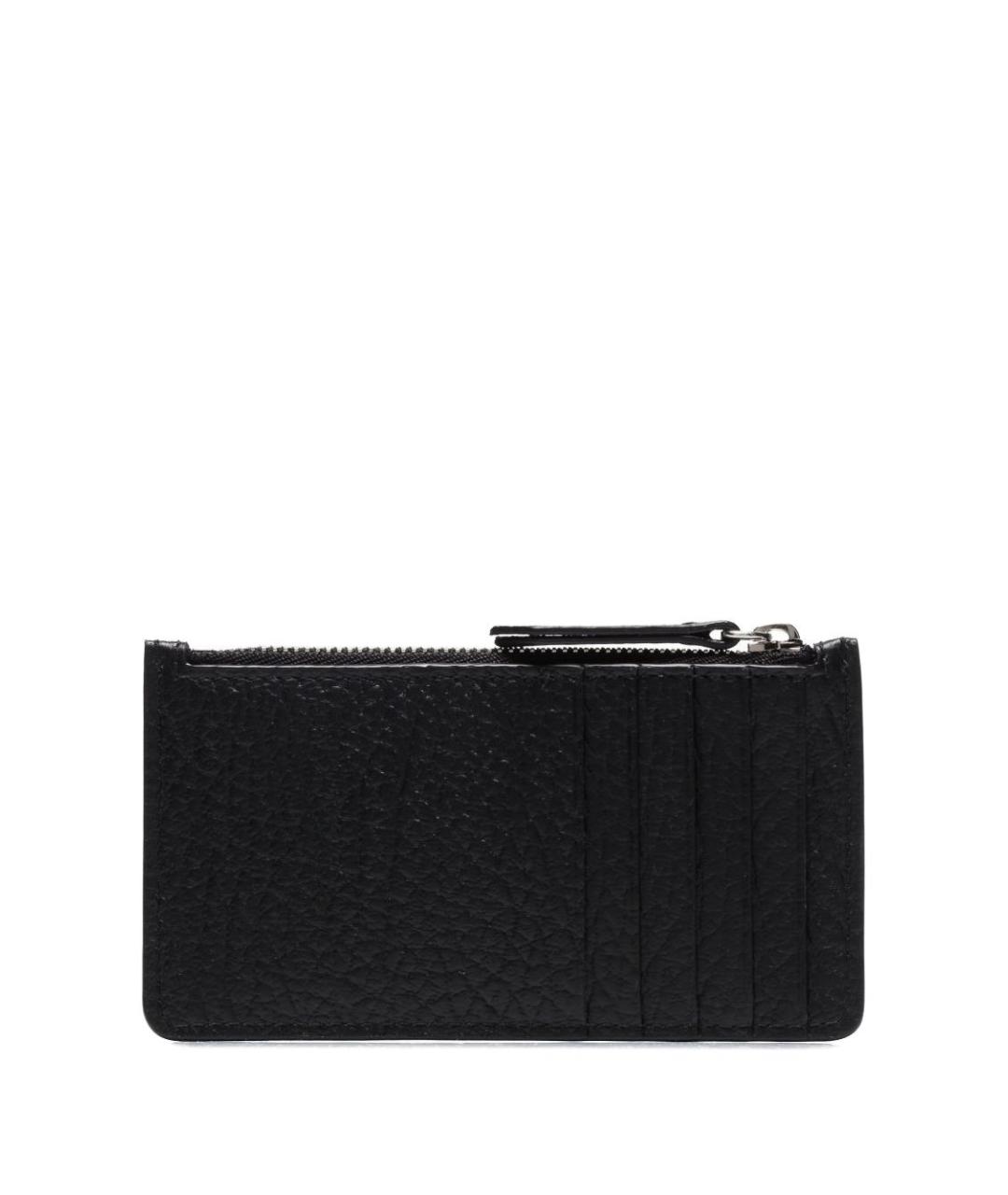 MAISON MARGIELA Черный кожаный кошелек, фото 2