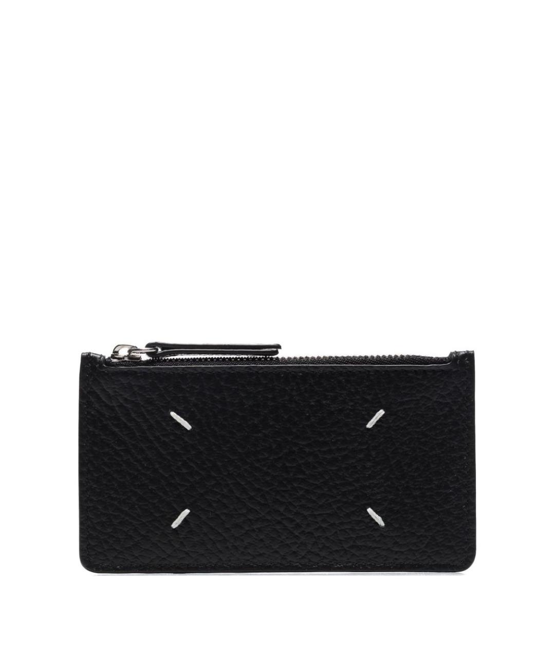 MAISON MARGIELA Черный кожаный кошелек, фото 1