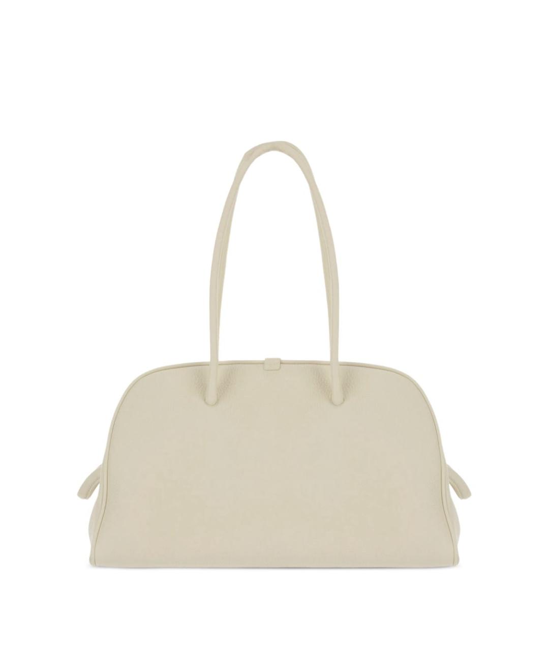 JACQUEMUS Белая кожаная сумка тоут, фото 3