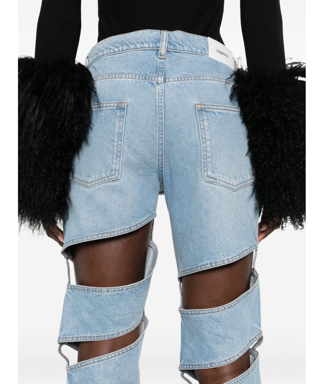 COPERNI Голубые хлопковые прямые джинсы, фото 3