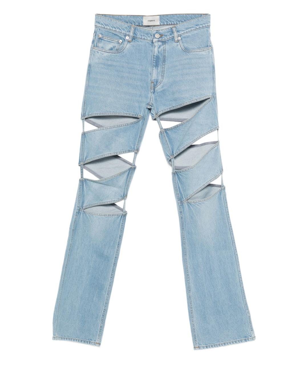COPERNI Голубые хлопковые прямые джинсы, фото 1