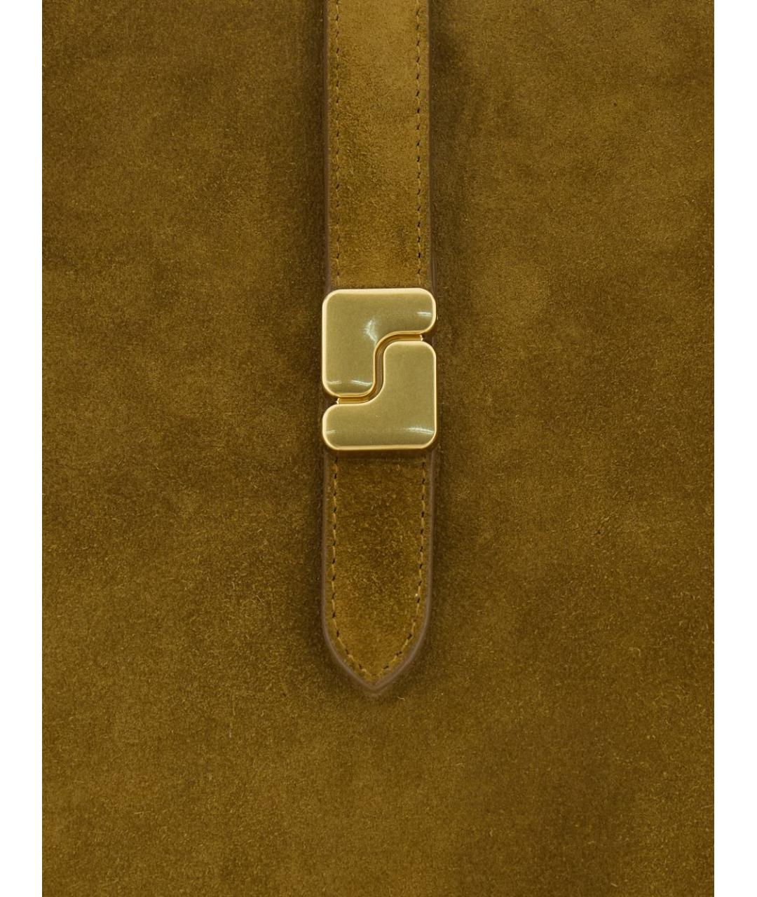 SOEUR Коричневая замшевая сумка через плечо, фото 2