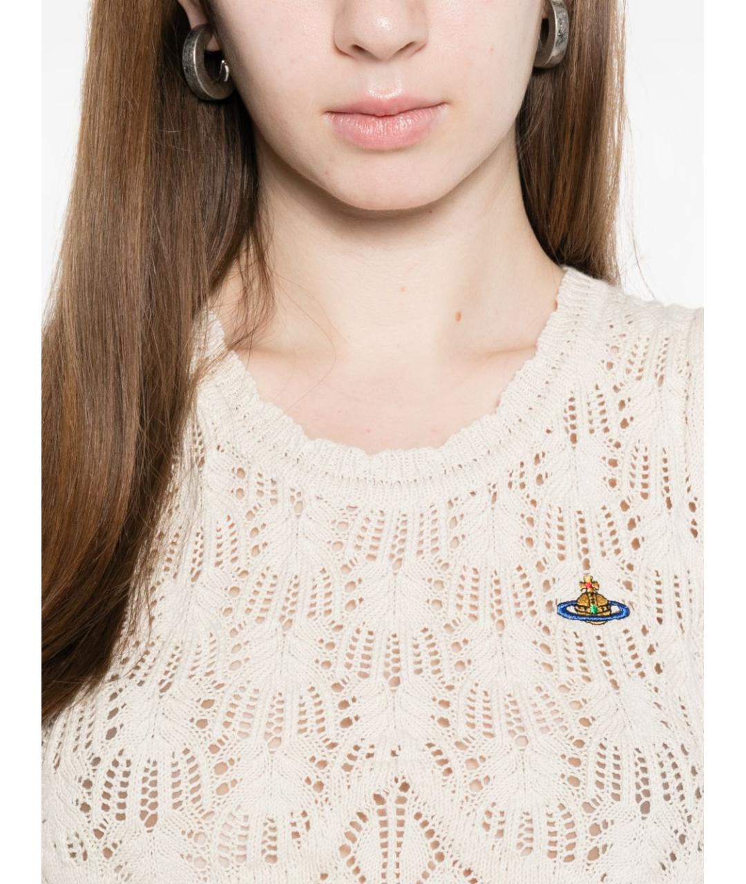 VIVIENNE WESTWOOD Бежевая хлопковая жилетка, фото 2