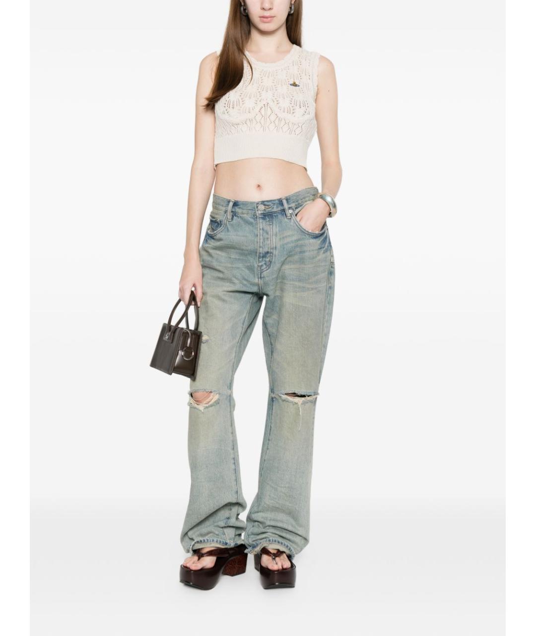 VIVIENNE WESTWOOD Бежевая хлопковая жилетка, фото 4