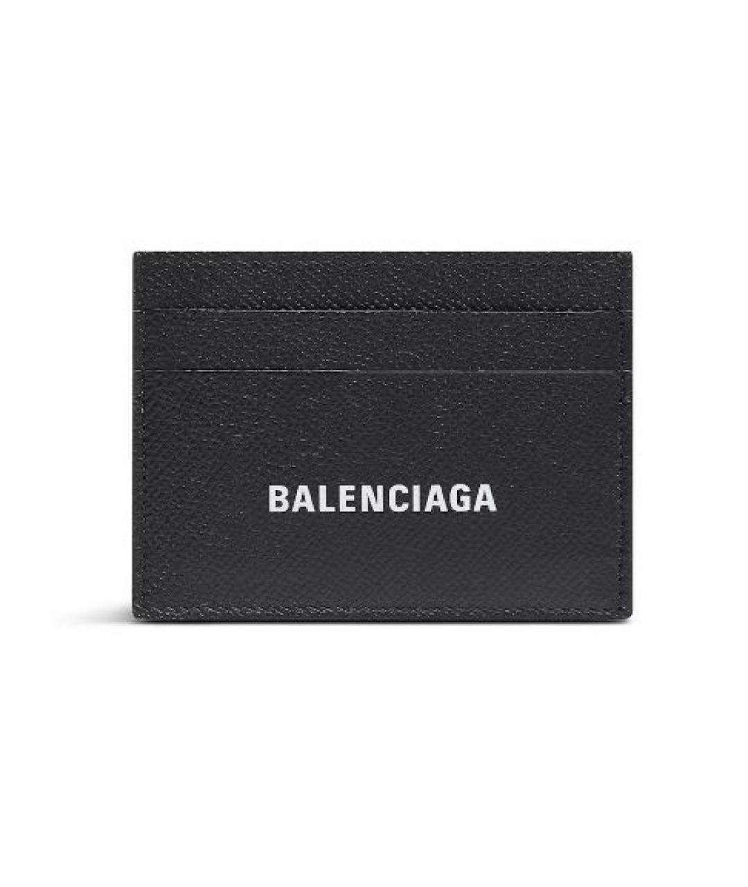 BALENCIAGA Черный кожаный кардхолдер, фото 1