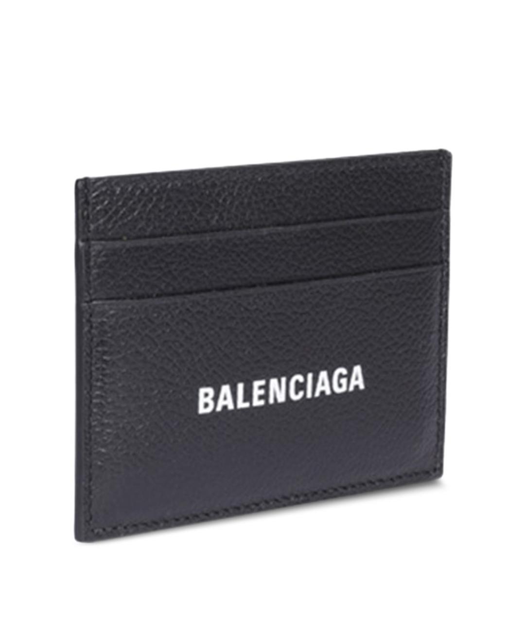 BALENCIAGA Черный кожаный кардхолдер, фото 4