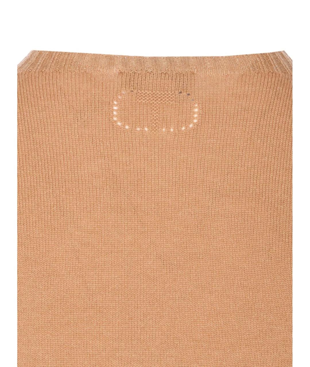 TWIN-SET Коричневый шерстяной джемпер / свитер, фото 4