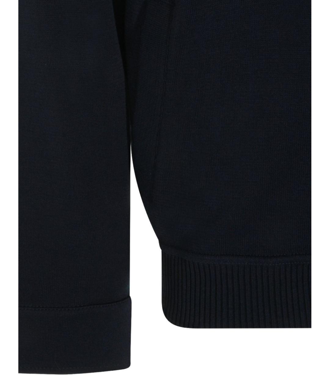 LARDINI Темно-синяя хлопковая куртка, фото 6