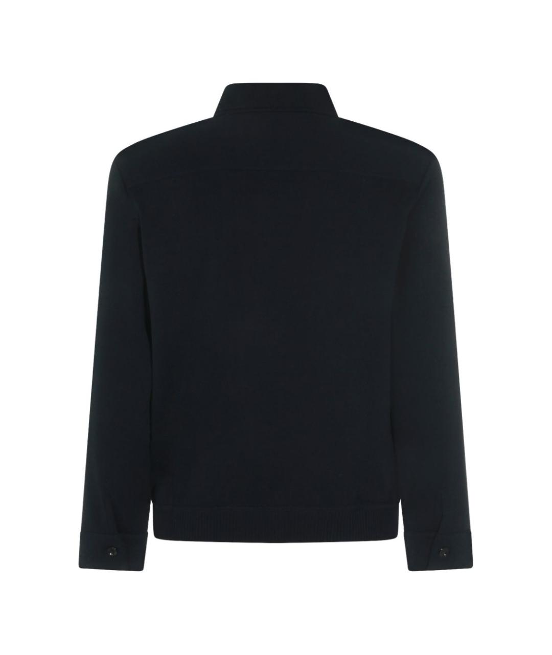 LARDINI Темно-синяя хлопковая куртка, фото 4