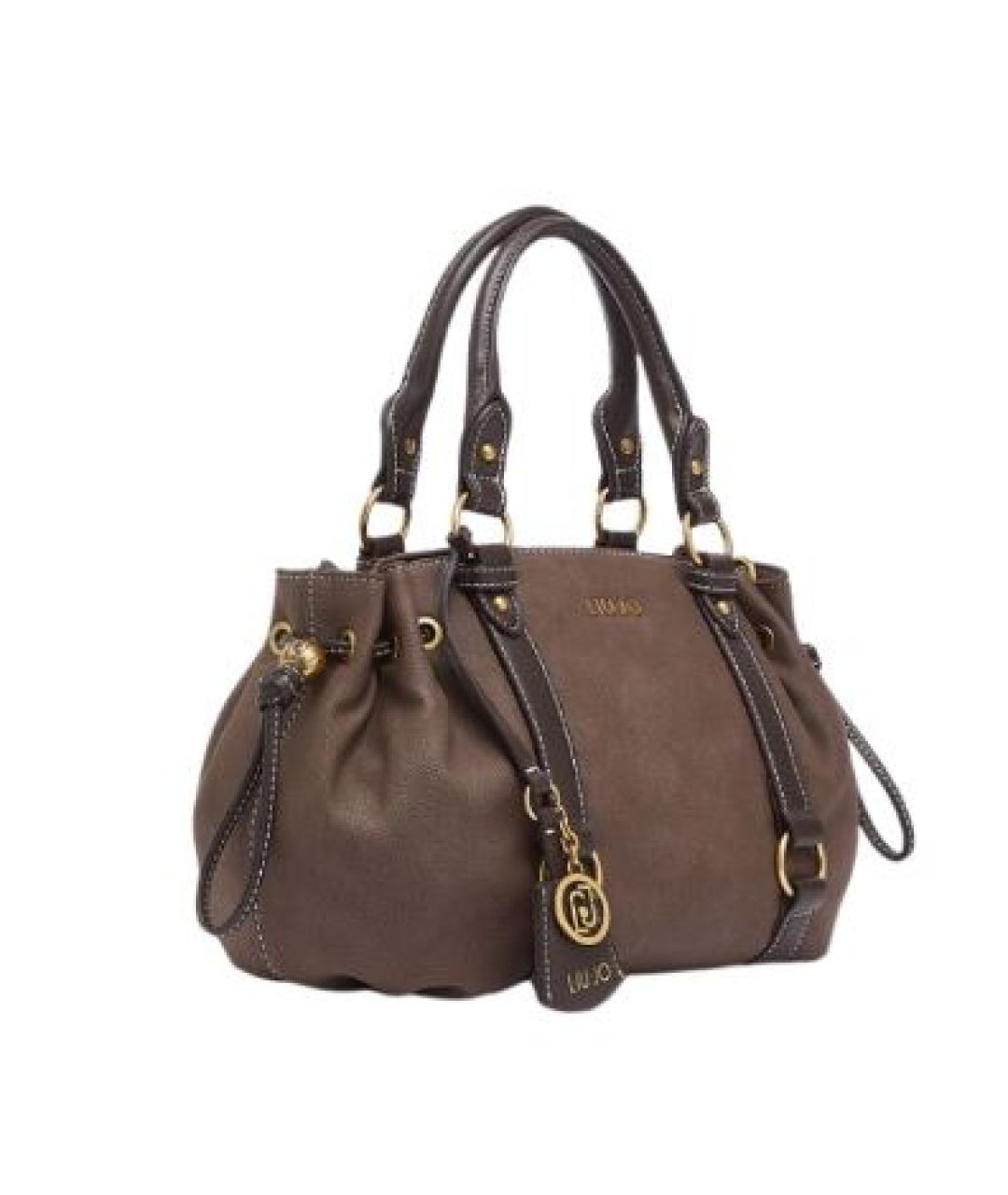 LIU JO Коричневая сумка с короткими ручками, фото 2