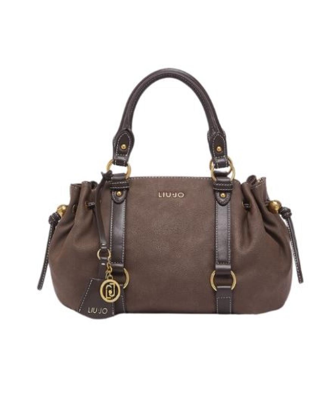 LIU JO Коричневая сумка с короткими ручками, фото 1