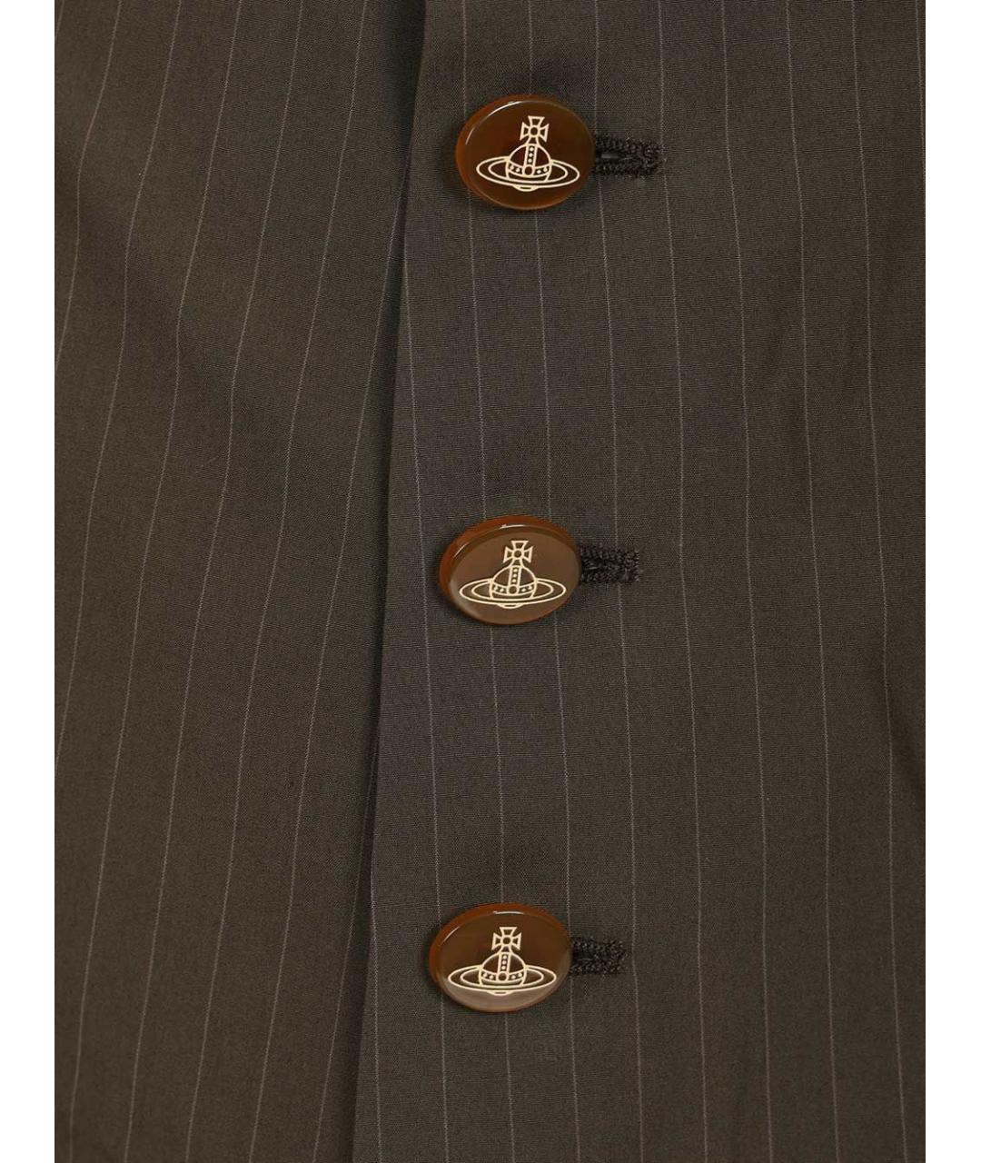 VIVIENNE WESTWOOD Хаки хлопковая юбка-шорты, фото 3