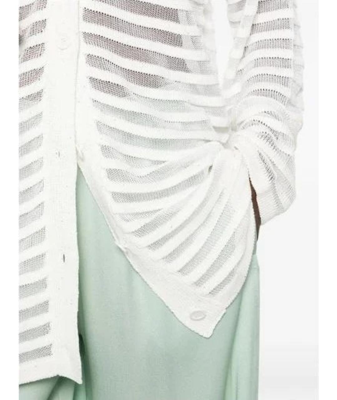 FABIANA FILIPPI Белый хлопковый кардиган, фото 3