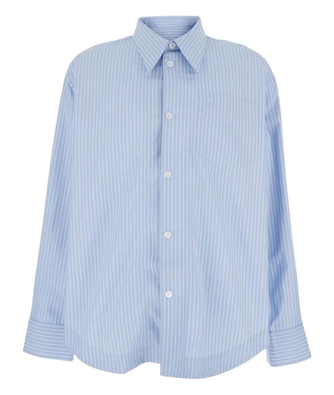 Ami Paris Голубая хлопковая рубашка, фото 1