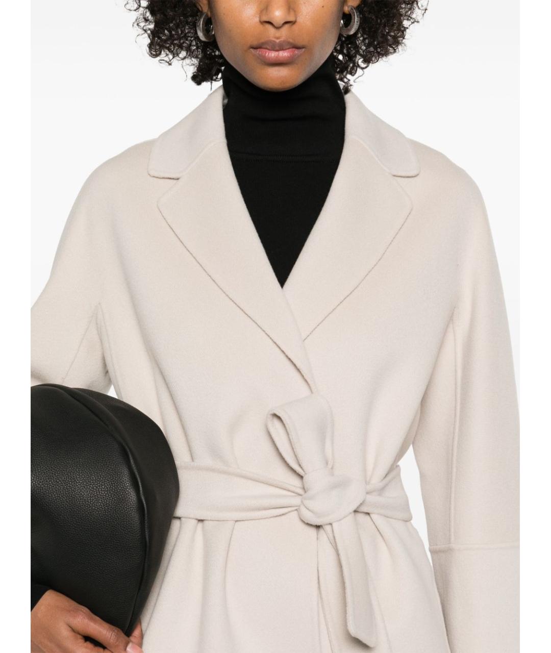 'S MAX MARA Бежевое шерстяное пальто, фото 4