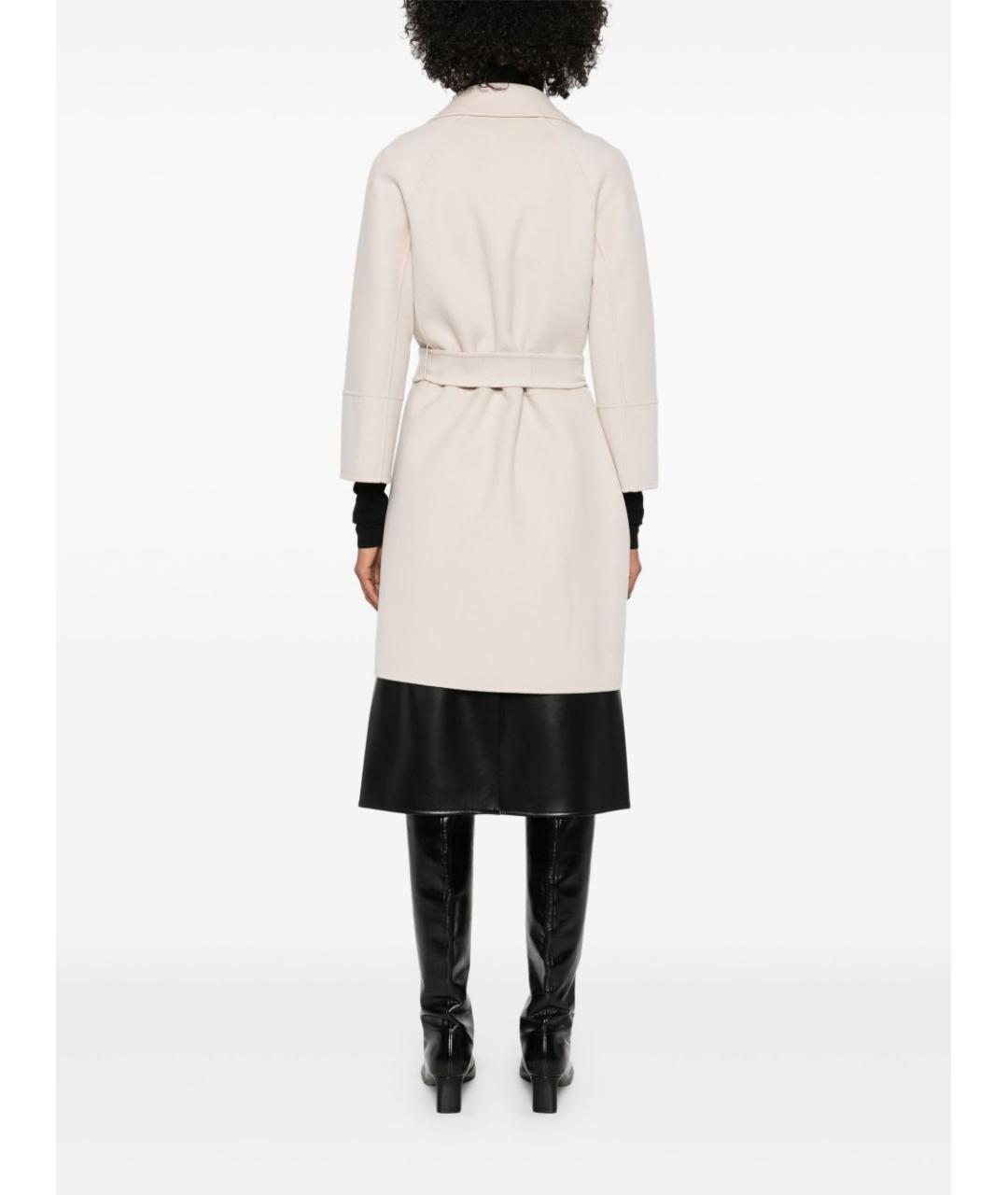 'S MAX MARA Бежевое шерстяное пальто, фото 5