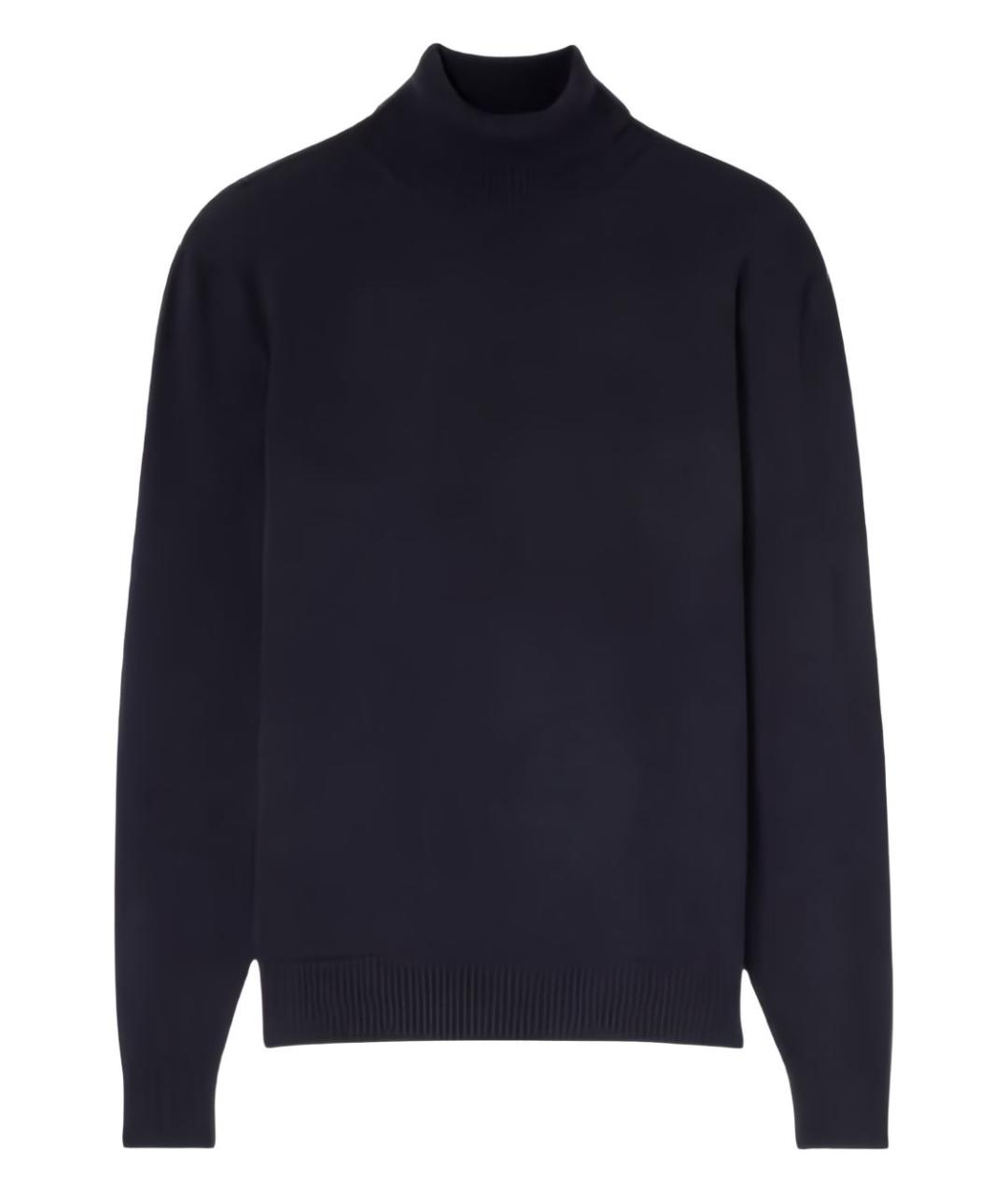 LARDINI Темно-синий шерстяной джемпер / свитер, фото 3