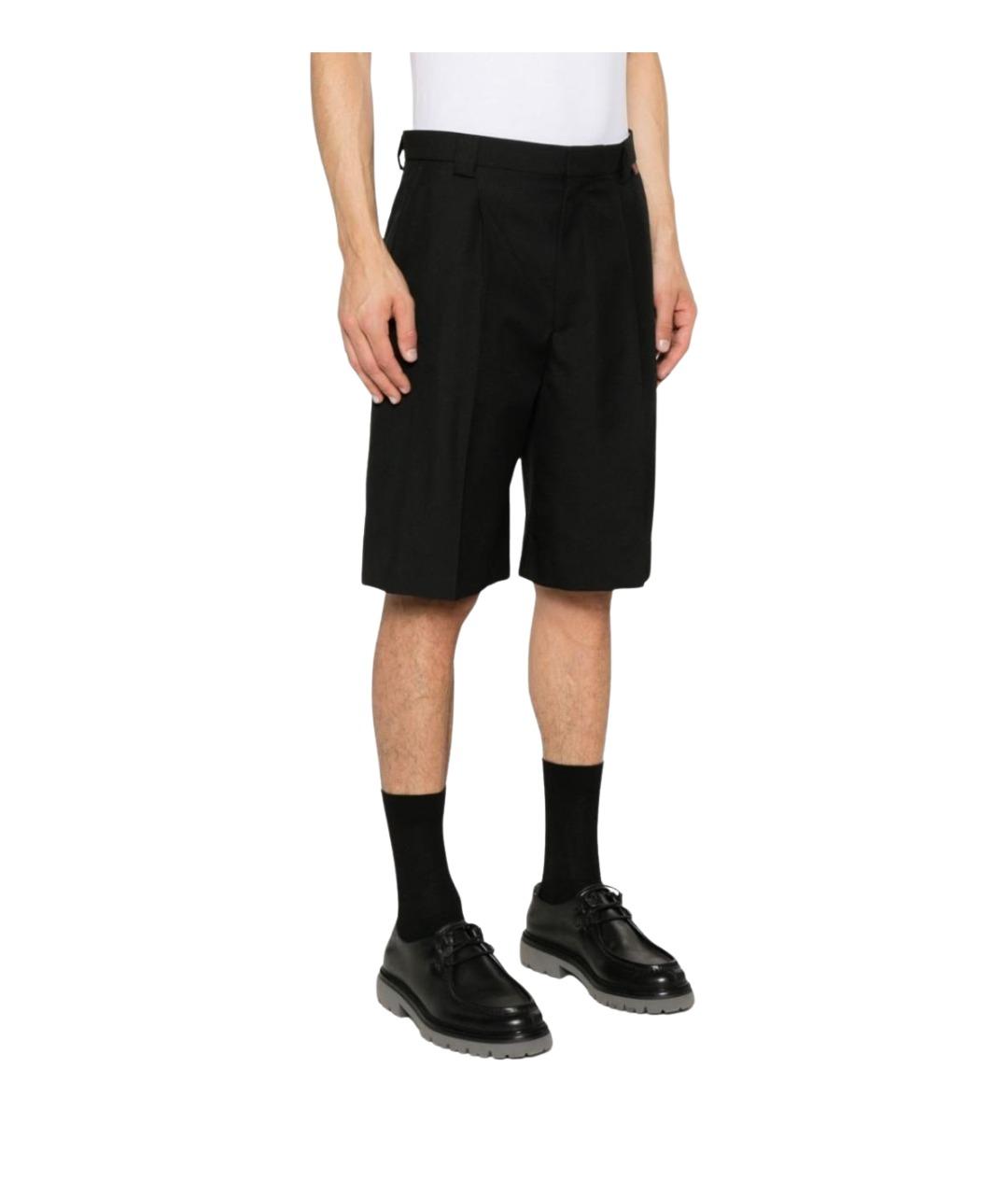 GUCCI Черные хлопковые шорты, фото 4