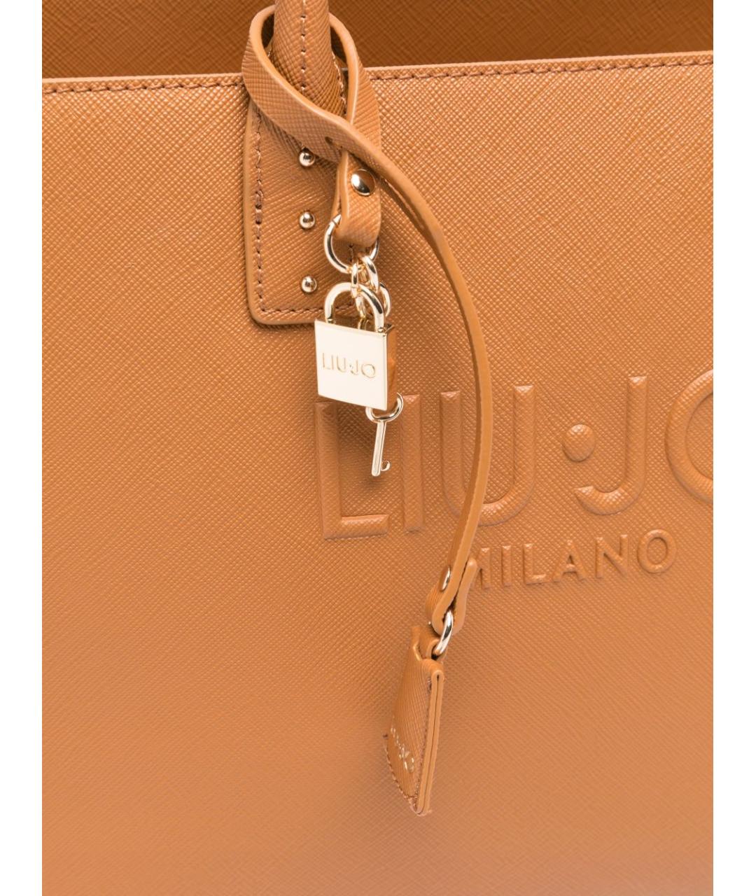 LIU JO Коричневая сумка тоут из искусственной кожи, фото 4