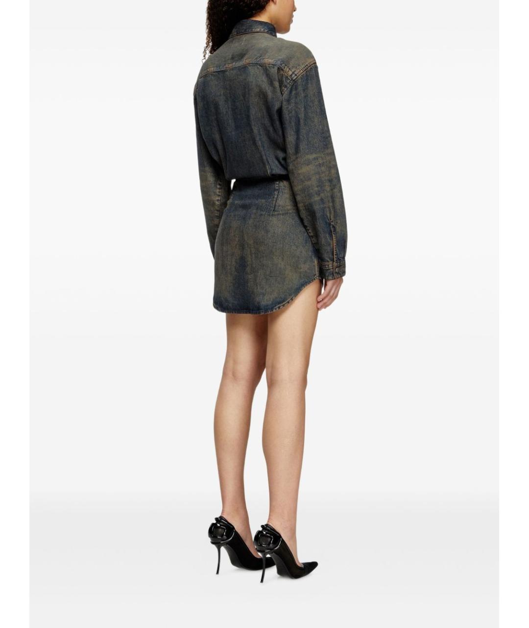 DIESEL Синее повседневное платье, фото 5