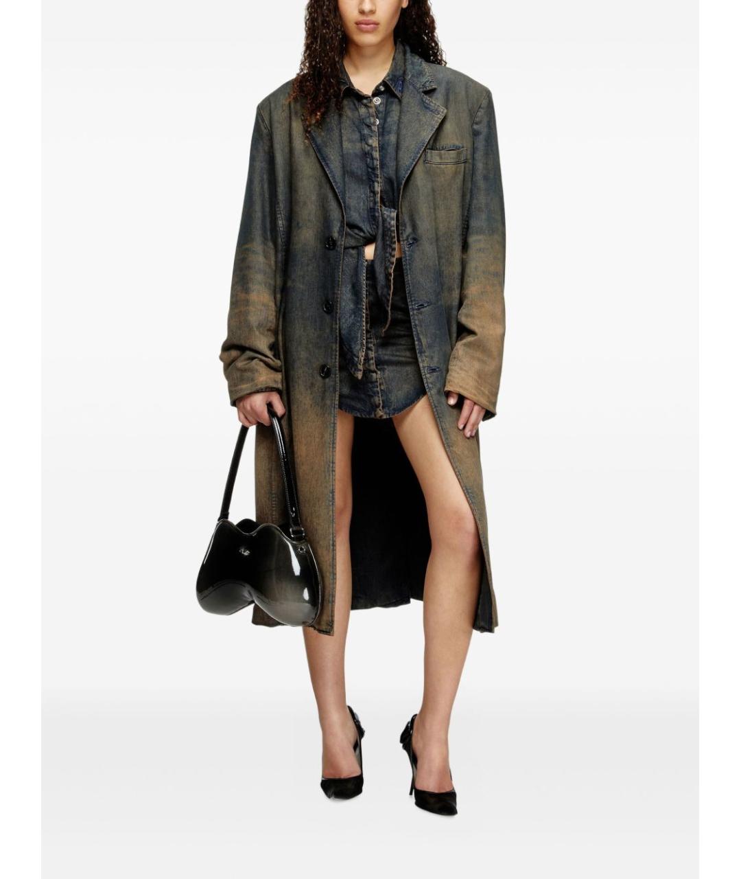 DIESEL Синее повседневное платье, фото 2