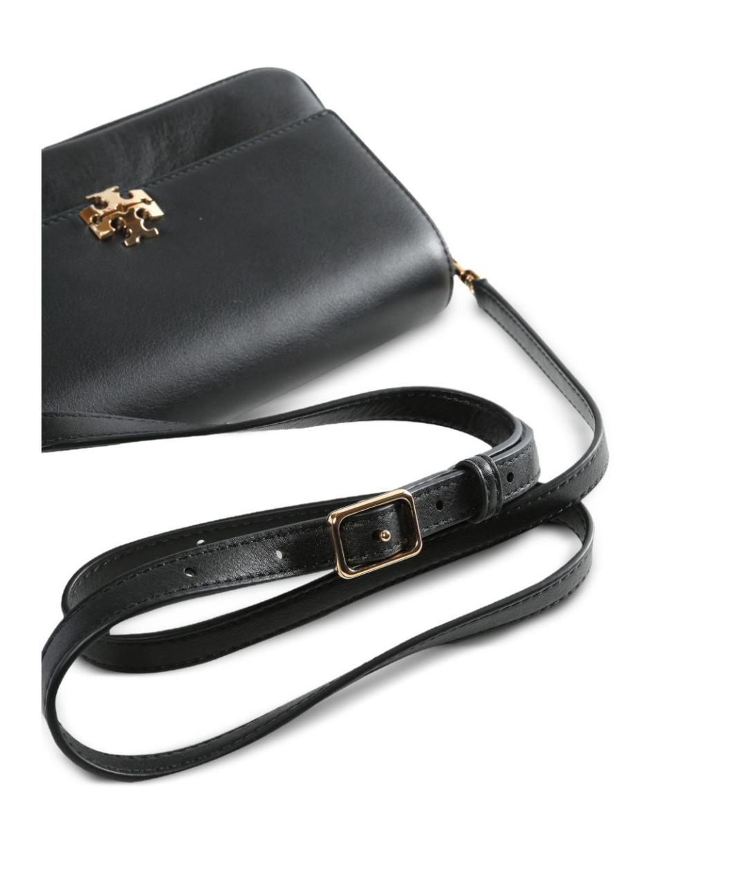 TORY BURCH Черная кожаная сумка через плечо, фото 2