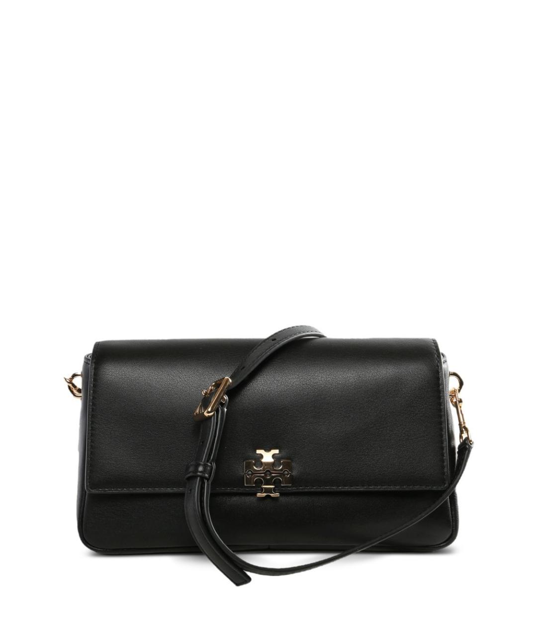 TORY BURCH Черная кожаная сумка через плечо, фото 1