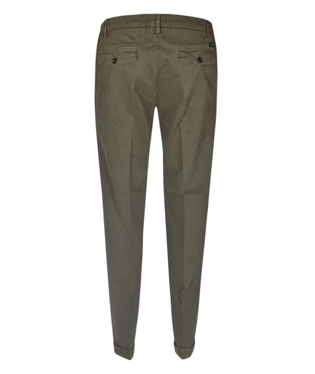 FAY Хаки хлопковые повседневные брюки, фото 2