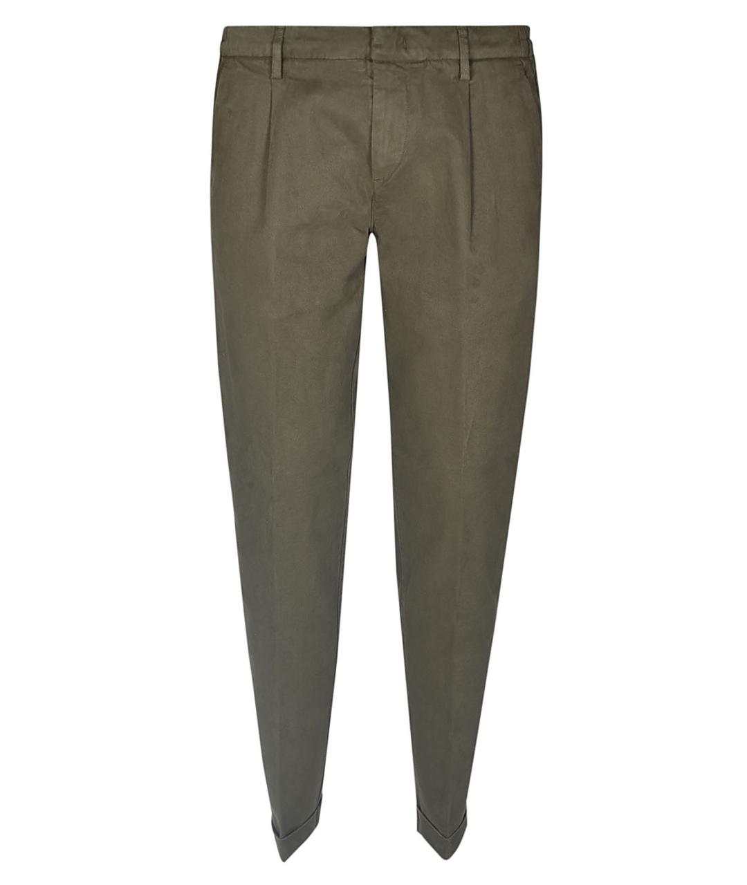 FAY Хаки хлопковые повседневные брюки, фото 1