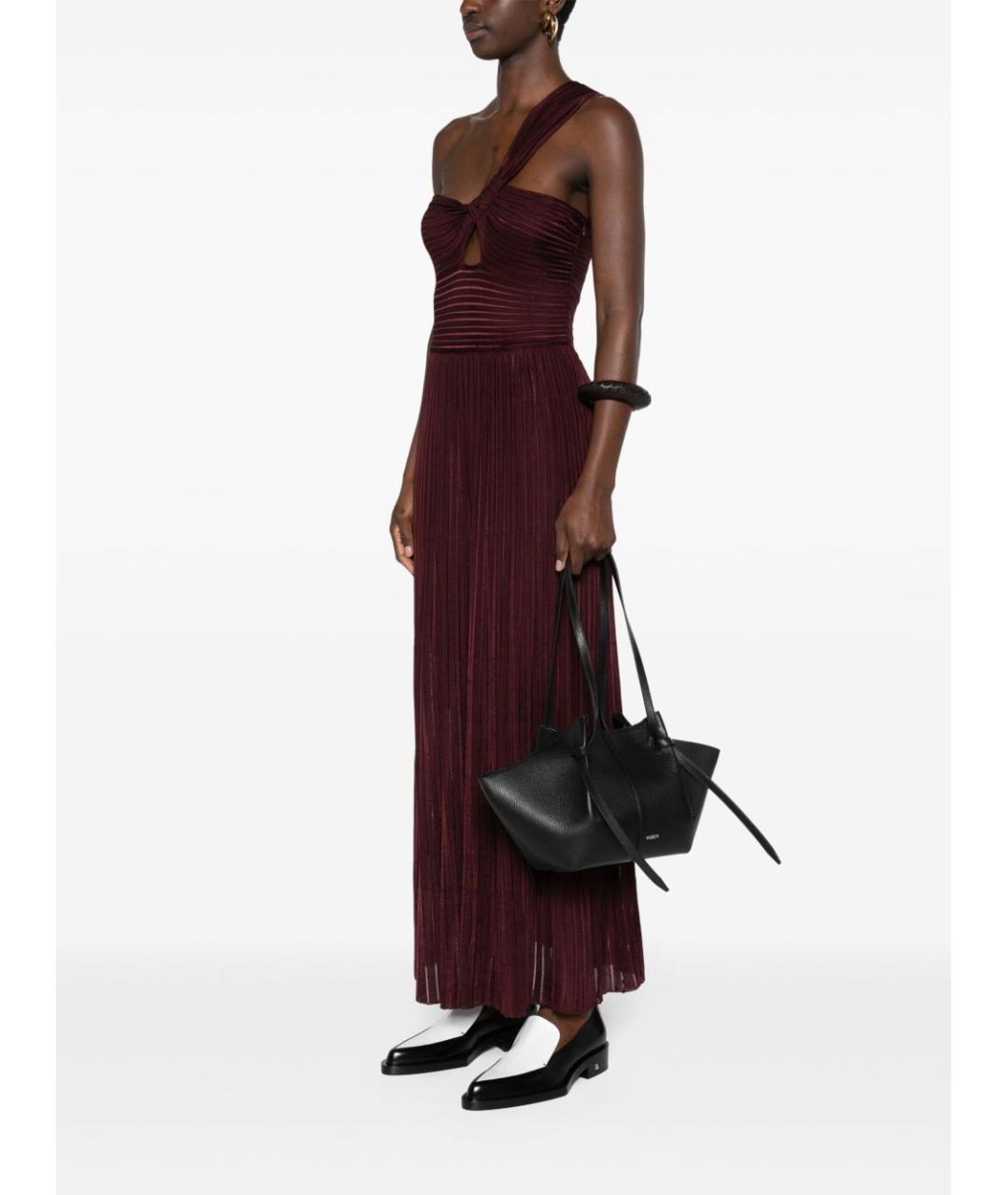 YUZEFI Черная кожаная сумка тоут, фото 5