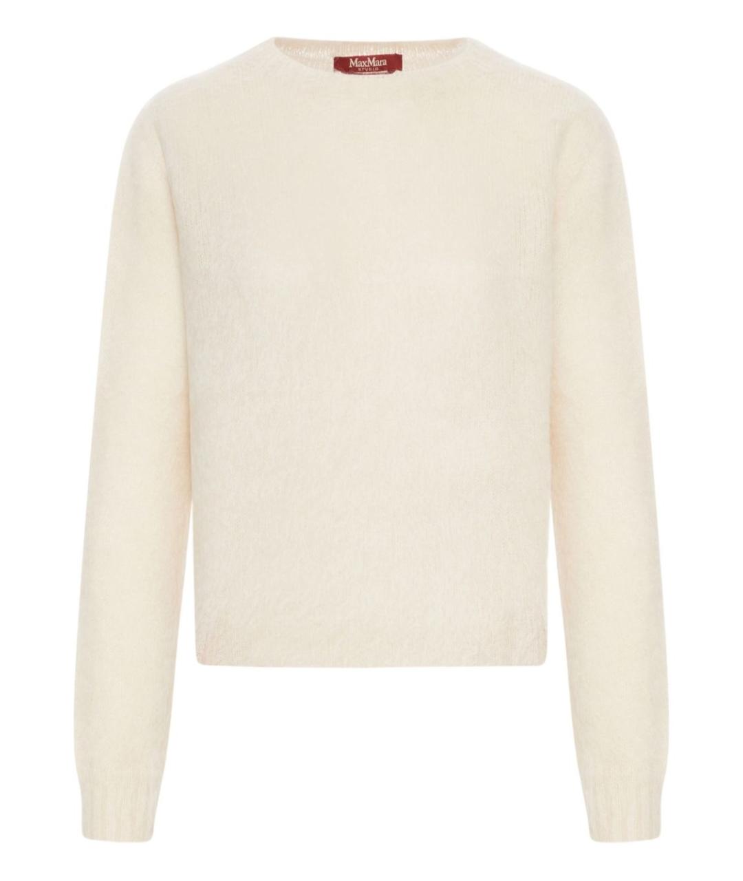 MAX MARA STUDIO Бежевый полиамидовый джемпер / свитер, фото 1