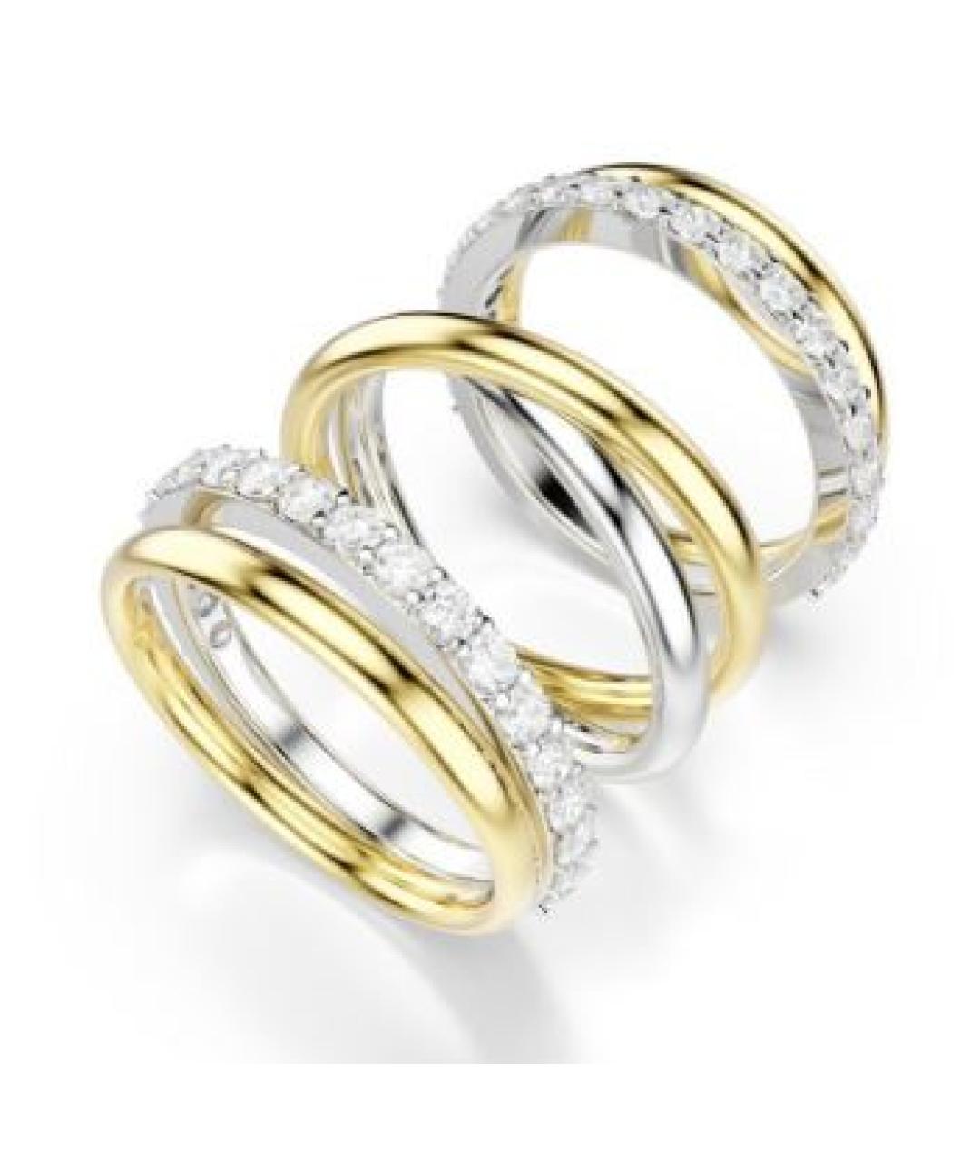 SWAROVSKI Золотое металлическое кольцо, фото 2