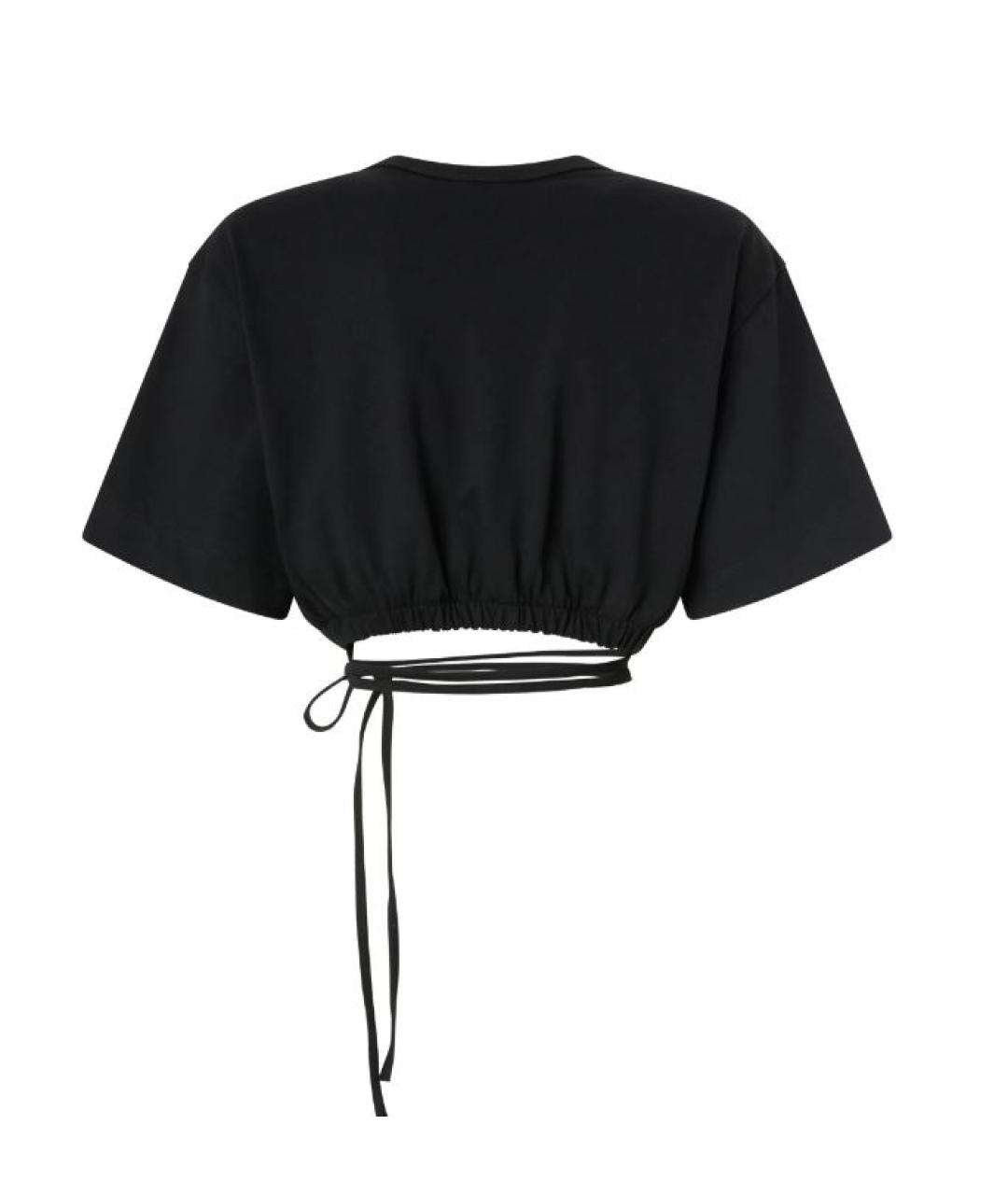 PINKO Черная хлопковая футболка, фото 2