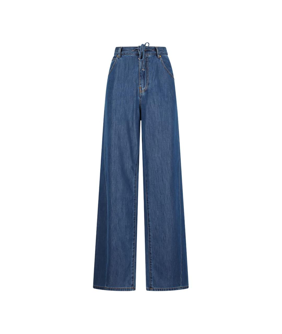 DARKPARK Синие хлопковые прямые джинсы, фото 1