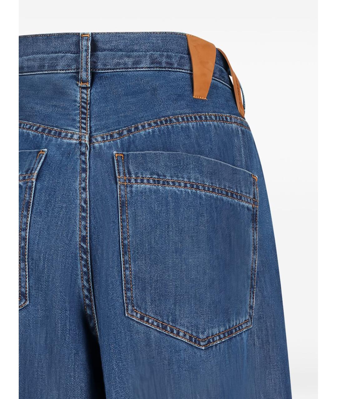 DARKPARK Синие хлопковые прямые джинсы, фото 2