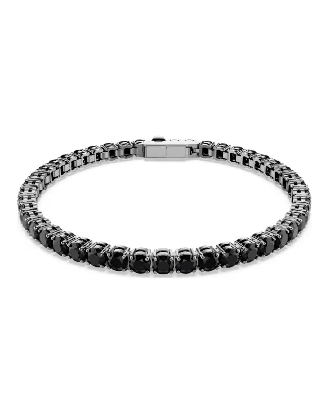 SWAROVSKI Черный металлический браслет, фото 1