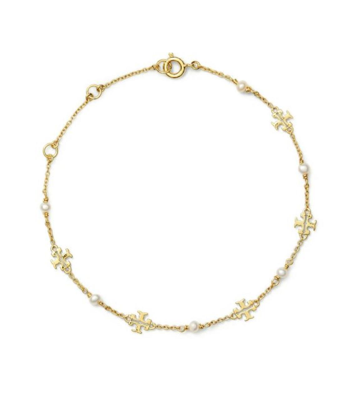 TORY BURCH Золотой металлический браслет, фото 1