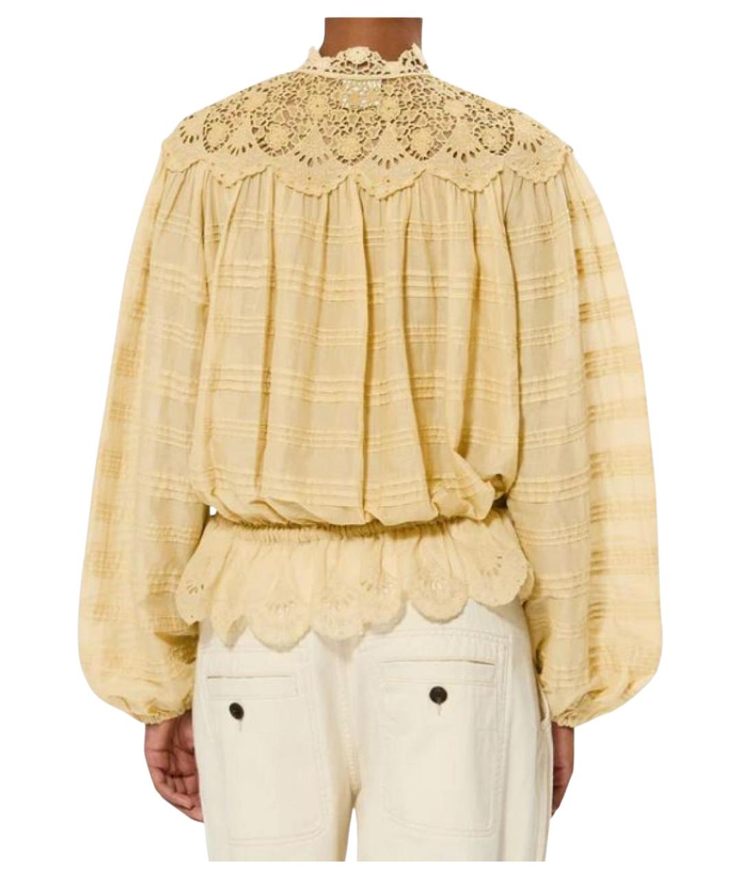 ISABEL MARANT Желтая вискозная блузы, фото 2