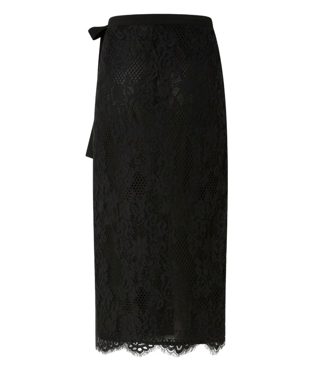 PINKO Черная хлопковая юбка миди, фото 2