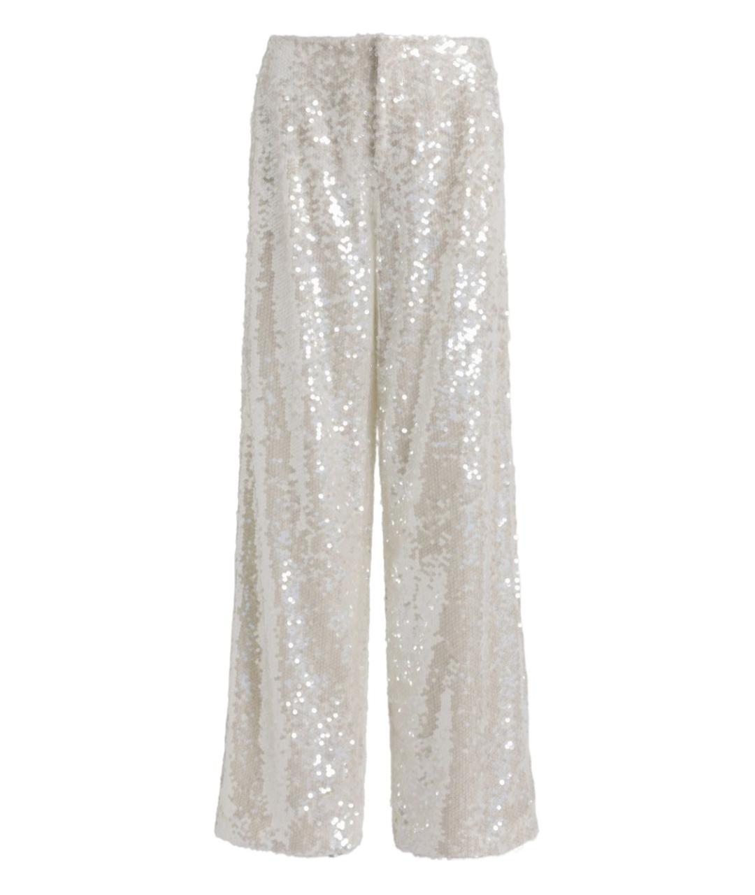 ALBERTA FERRETTI Бежевые прямые брюки, фото 1