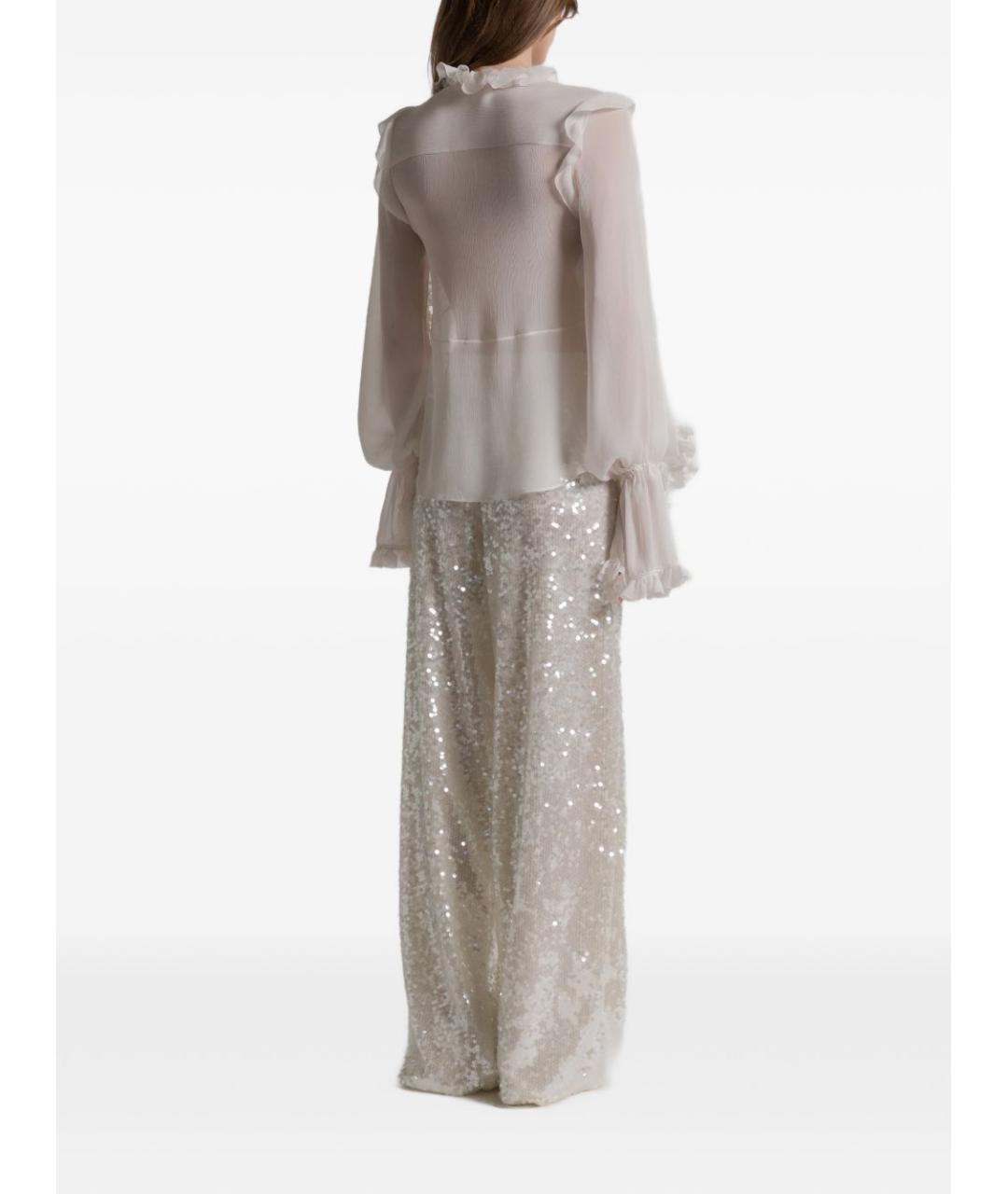 ALBERTA FERRETTI Бежевые прямые брюки, фото 3