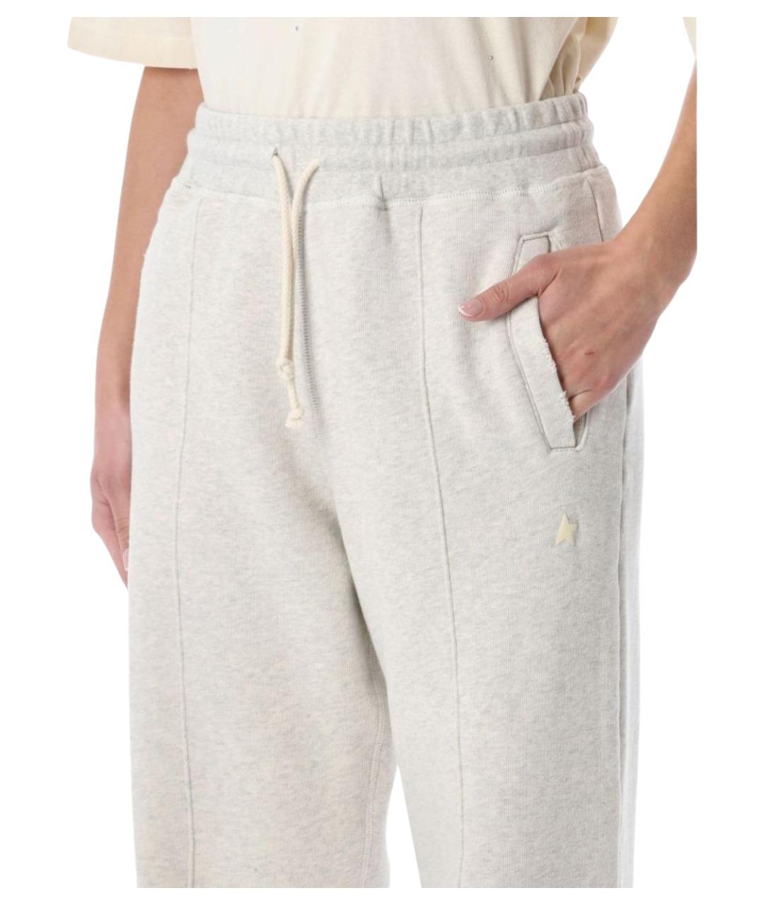 GOLDEN GOOSE DELUXE BRAND Серые прямые брюки, фото 3