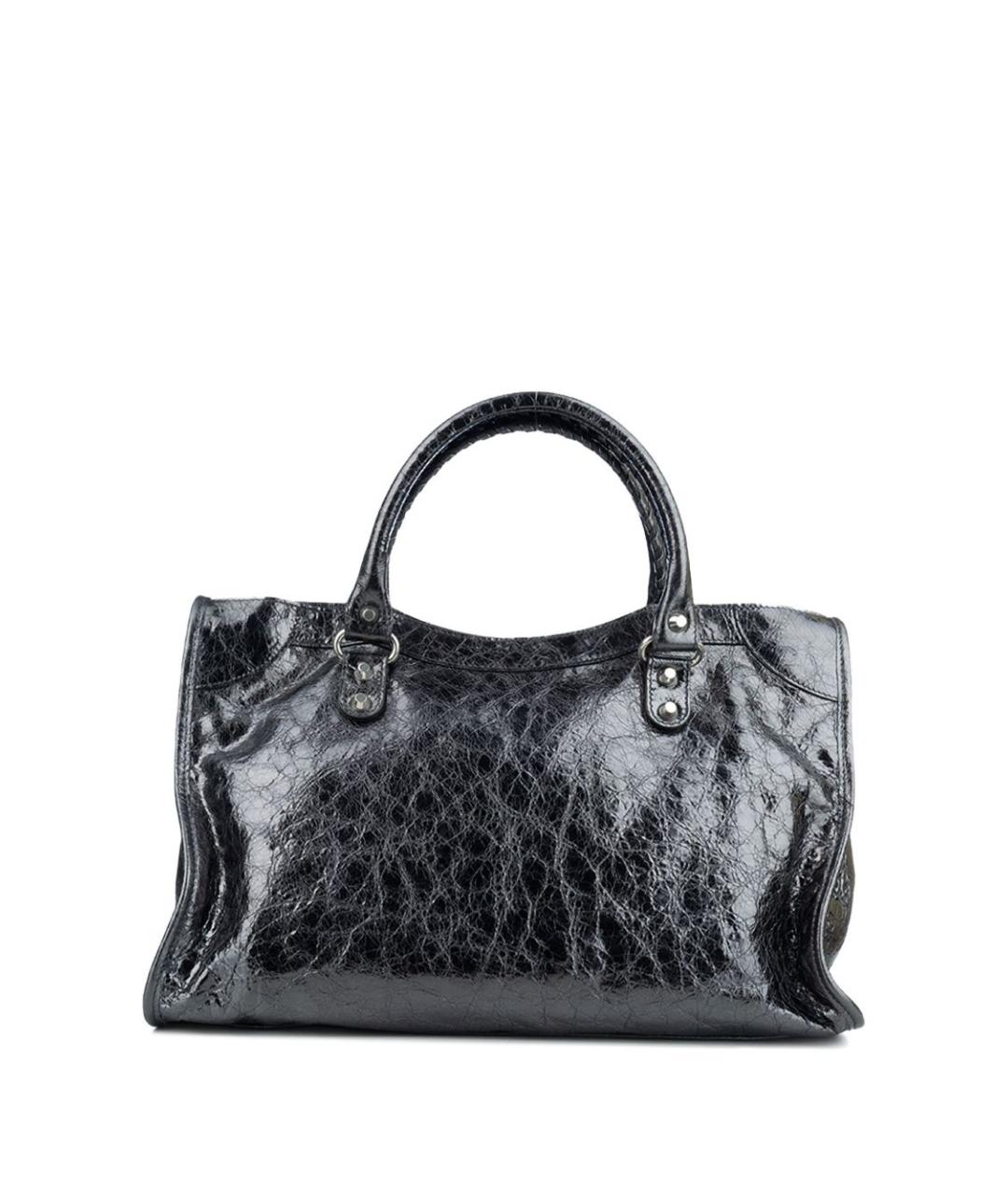 BALENCIAGA Серая кожаная сумка тоут, фото 2