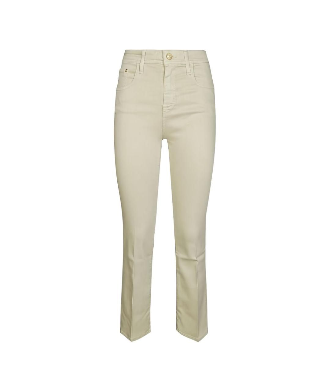 JACOB COHEN Желтые хлопковые джинсы слим, фото 1