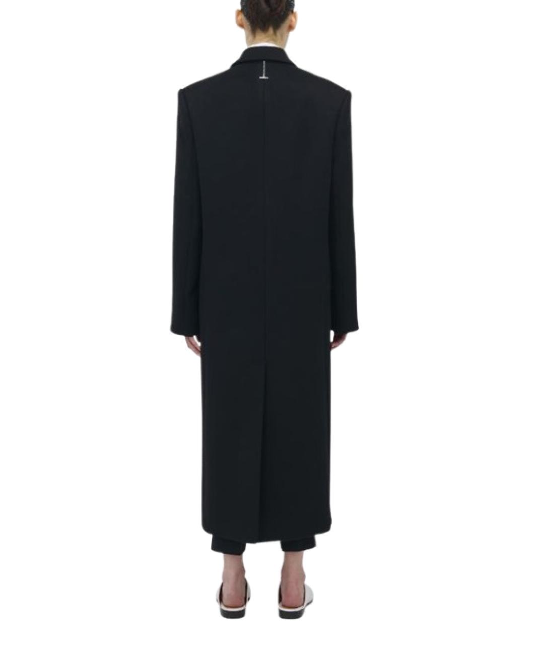 ALEXANDER MCQUEEN Черное шерстяное пальто, фото 2