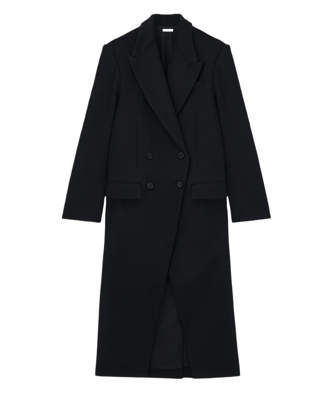 ALEXANDER MCQUEEN Черное шерстяное пальто, фото 4