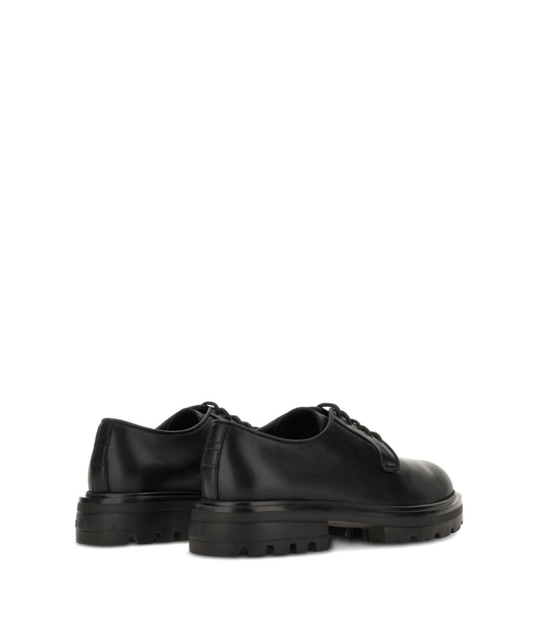 HOGAN Черные кожаные низкие ботинки, фото 5