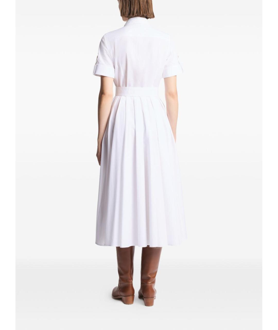 FAY Белое хлопковое повседневное платье, фото 2